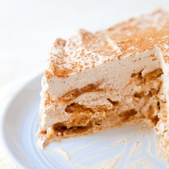 Chai Caramel Icebox Cake