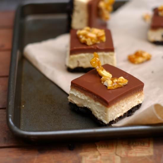 Peanut Butter Oreo Mousse Bars