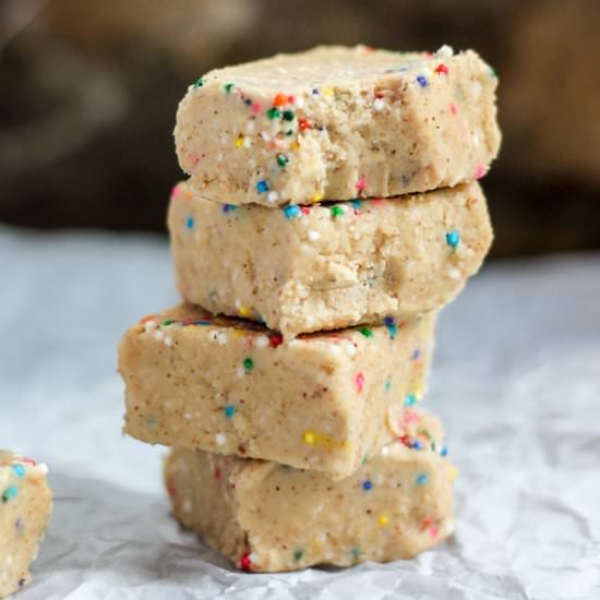 Healthy + Simple Cake Batter Fudge