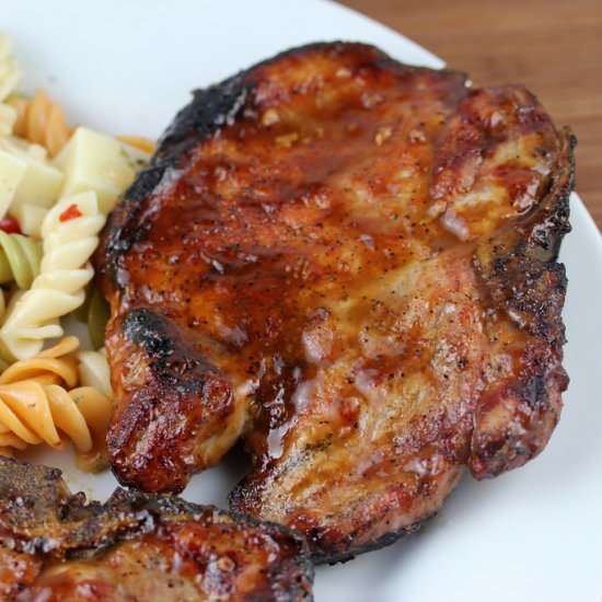 Dijon Grilled Pork Chops