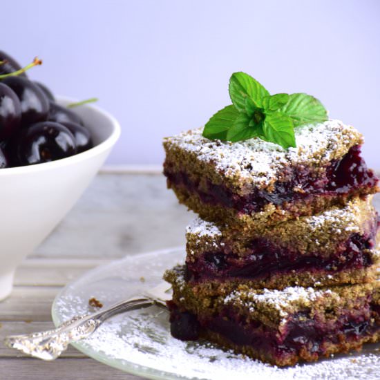 Flathead Lake Cherry Buckwheat Bars