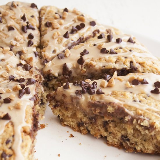 Chocolate Chip Coffee Toffee Scones