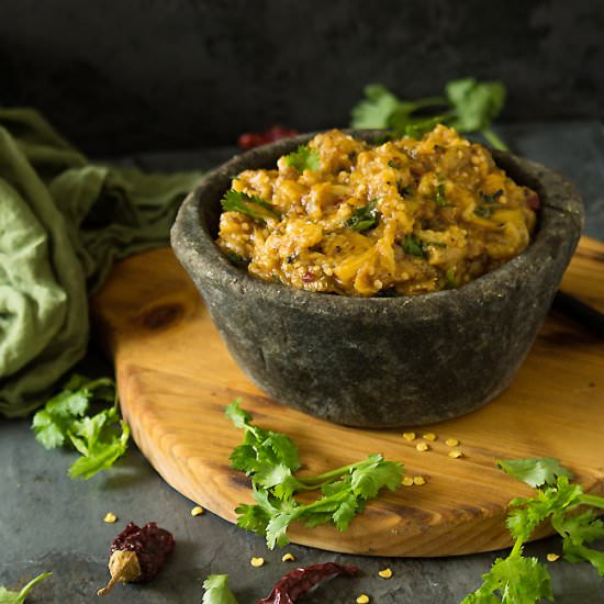 Roasted Eggplant Chutney