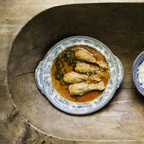 Tomato and coconut curry