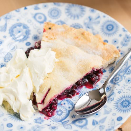 Blackcurrant Plate Pie