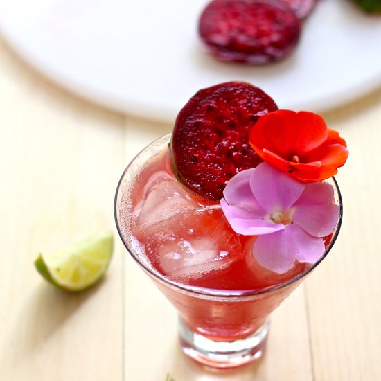 Prickly Pear & Ginger Beer Cocktail