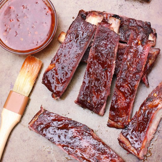 Smoked Pork Ribs w/ Asian Spice Rub