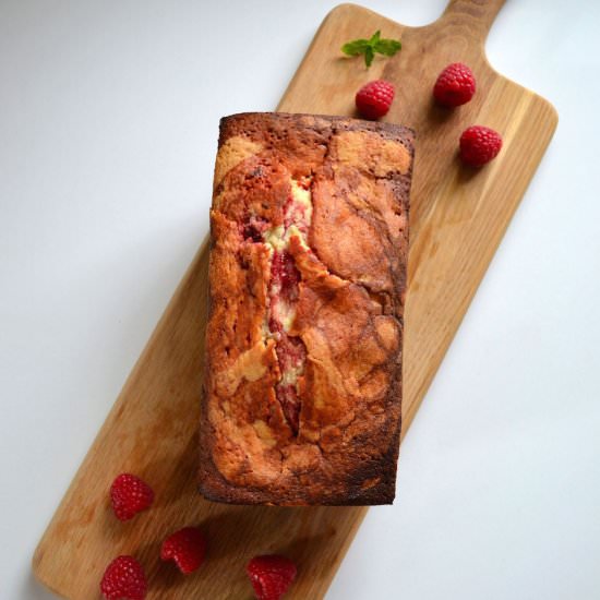 Raspberry & Beetroot Swirl Cake