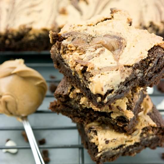 Peanut Butter Ganache Brownies