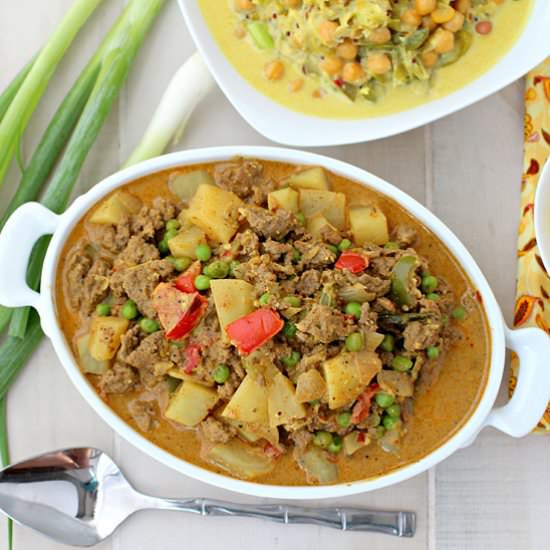 Ground Beef and Potato Curry