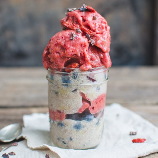 Berry Apricot Chia Banana Ice Cream