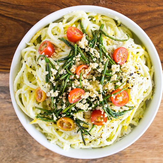 Yellow Courgette Alfredo