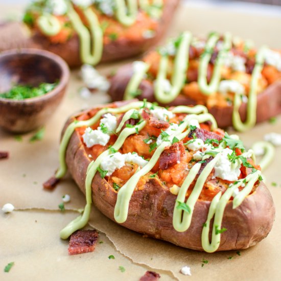 Brown Butter Baked Sweet Potoatoes