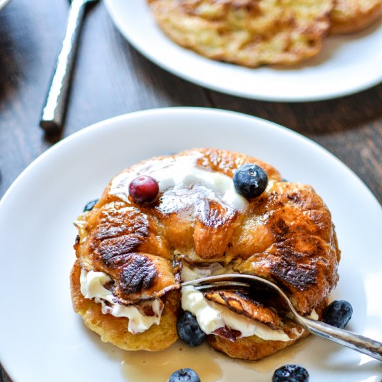 Stuffed Croissant French Toast