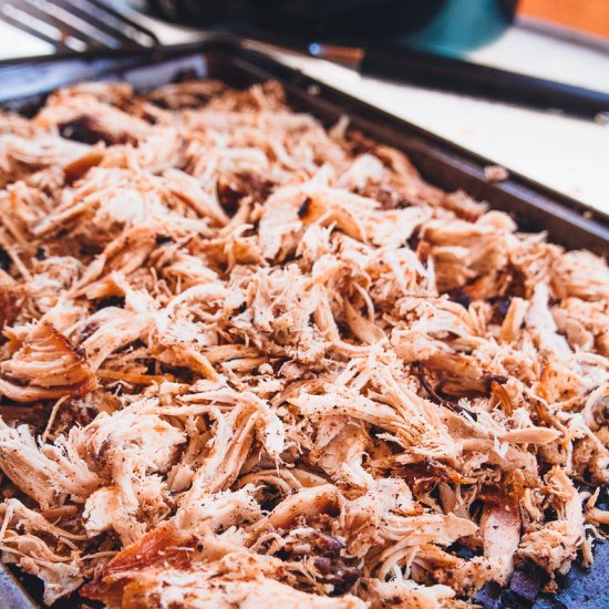 Smoked Barbecue Pulled Chicken