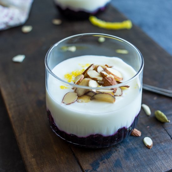 Blueberry Cardamom Yogurt Parfait