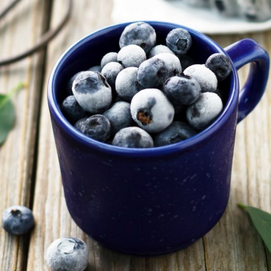 Easy Frozen Blueberries