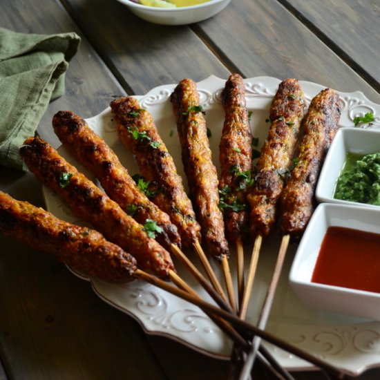 Chicken Seekh Kebabs