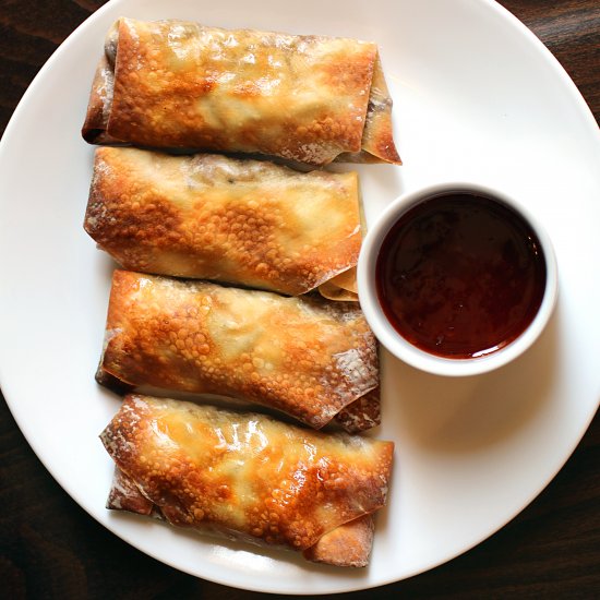 Baked Chicken Spring Rolls