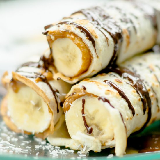 High Protein Banana Wraps