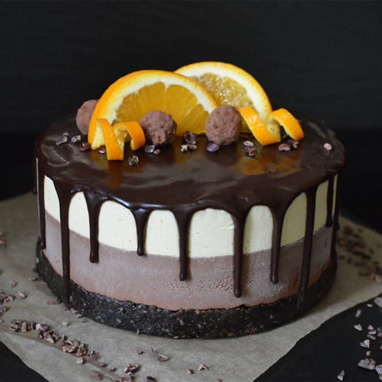 Raw Chocolate Orange Cheesecake