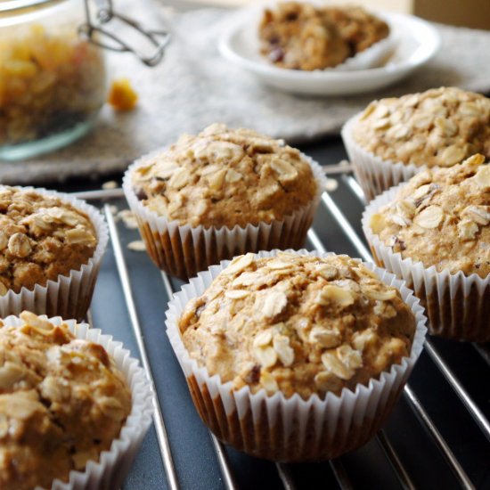 Oatmeal Raisin Cookie Muffins