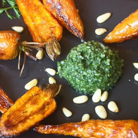 Carrot Top Pesto