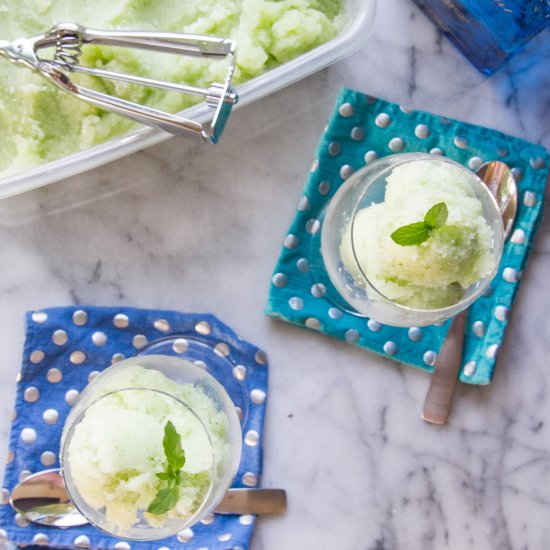 Cucumber Mint Sorbet