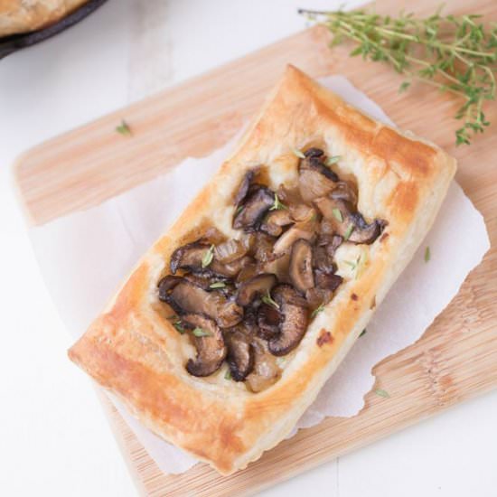 Mushroom Brie Pastries