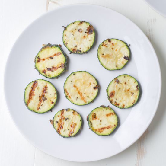 Garlic Parmesan Herb Zucchini