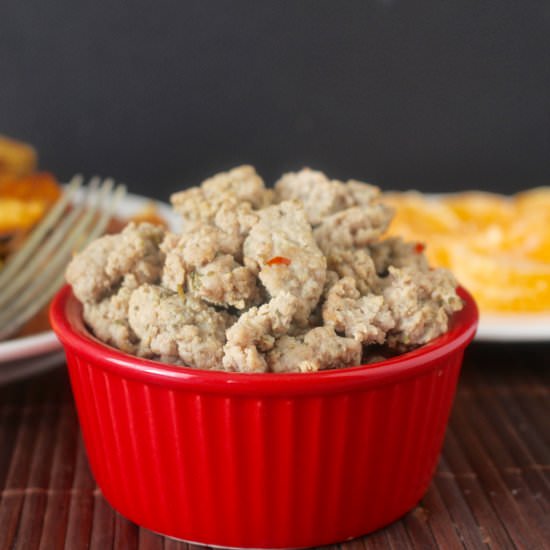 Paleo Chicken Breakfast Sausage