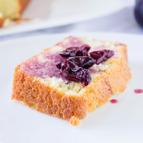 French Yogurt Cake w/ Cherry Syrup