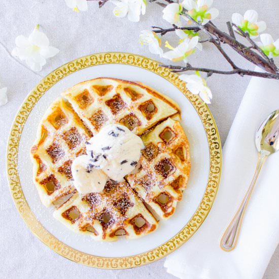 Gaufre à la glace