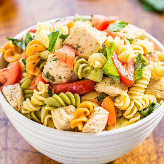 Italian Chicken Pasta Salad