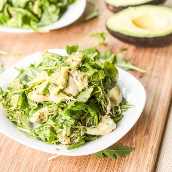 Artichoke Avocado and Alfalfa Salad