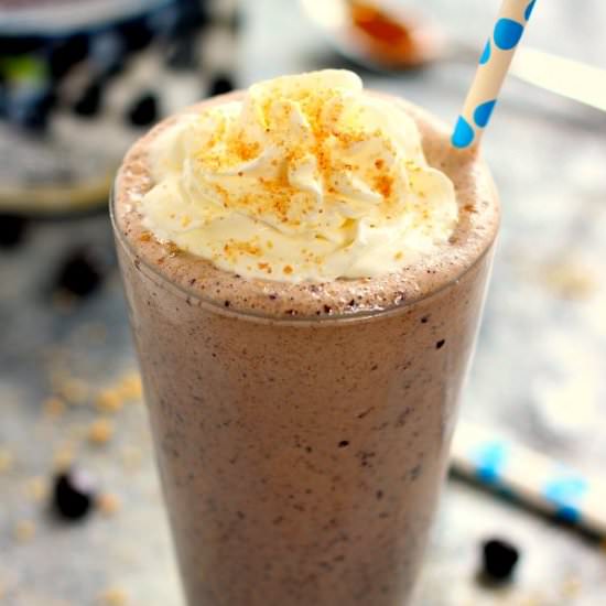 Caramel Blueberry Pie Milkshake