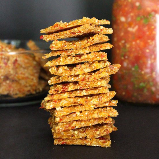 Hearty Raw Vegan Corn Chips