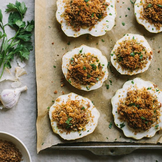 Sausage Stuffed Pattypan Squash