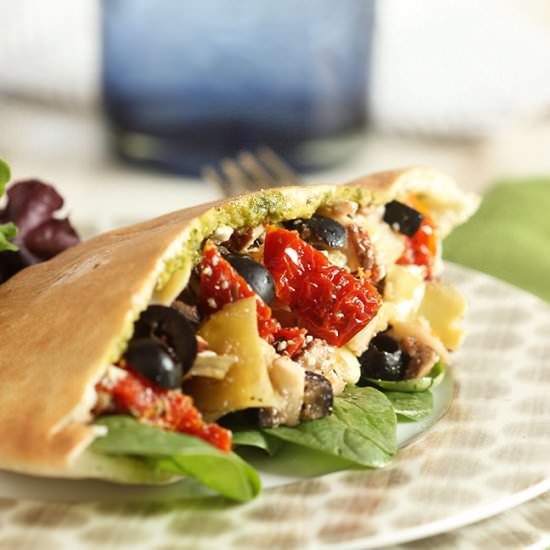 Mediterranean Veggie Sandwich