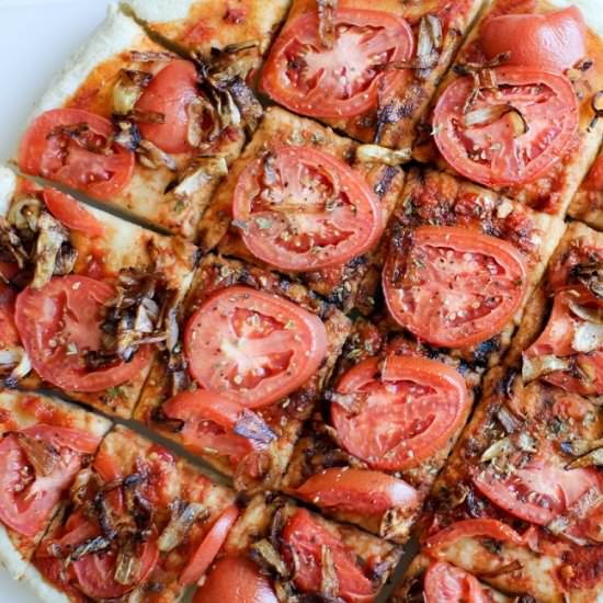 Tomato and Caramelized Onion Pizza