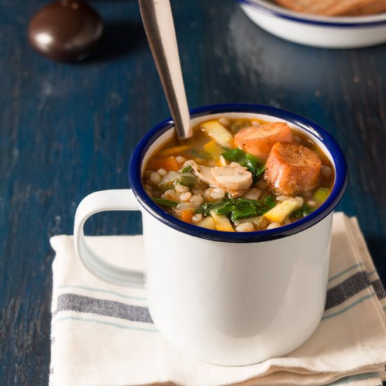 Barley Minestrone Vegetable Soup