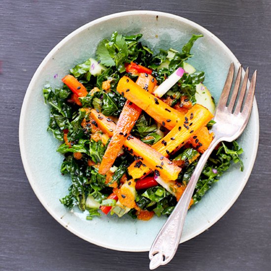 Kale and Roasted Carrot Salad