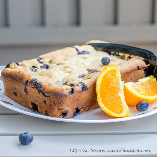 Eggless Blueberry Orange Bread