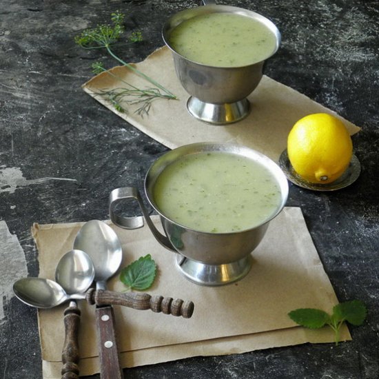 Lemon Balm Zucchini Soup