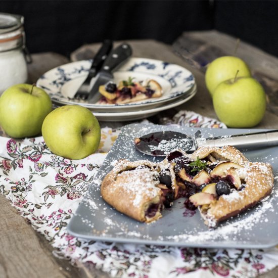 Blueberry and Apple Galette