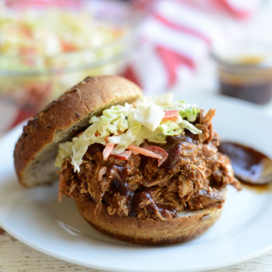 Slow Cooker Pulled BBQ Chicken