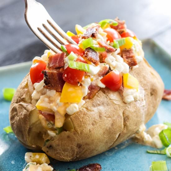 Healthy Loaded Baked Potatoes