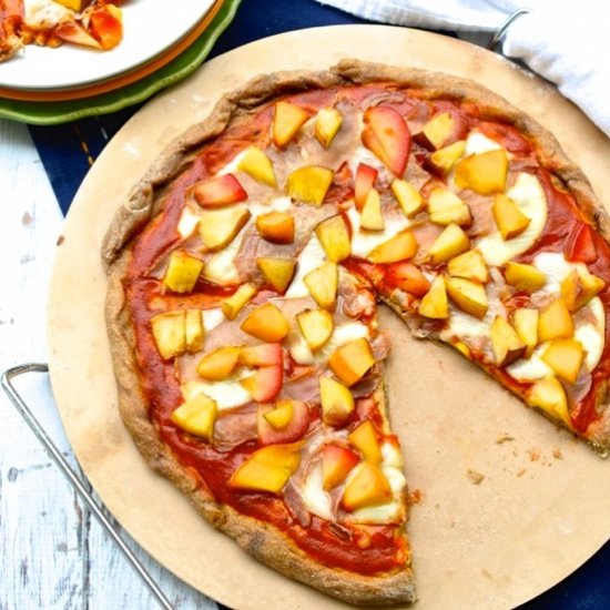 Stone Fruit & Prosciutto Pizza