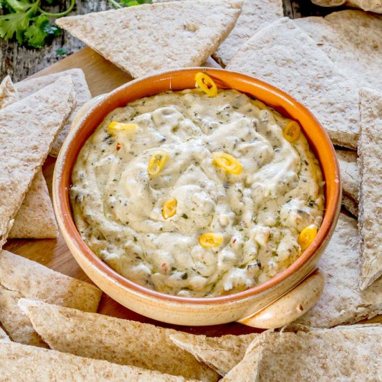 Three Cheese and Mushroom Dip