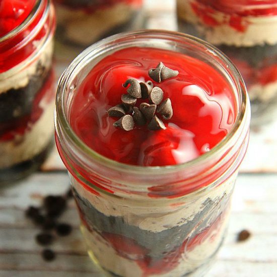 Cherry Chocolate Cheesecake Parfait